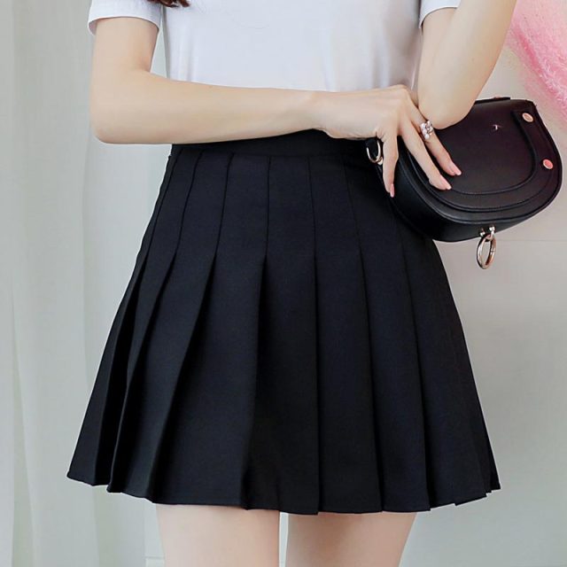 High Waist Tennis Mini Skirt