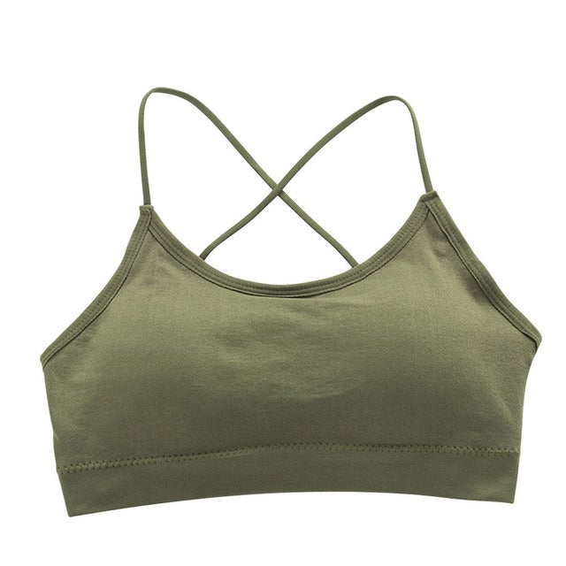 Low Impact Spaghetti Strap Sports Bra