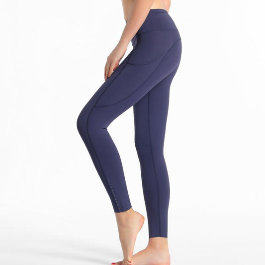 Pocket High Waist Leggings 4-way Stretch Fabric 7/8